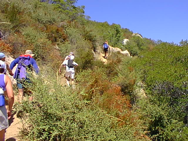 Climbing the ridge