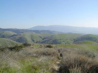 Looking back on the climb to Gilman Peak