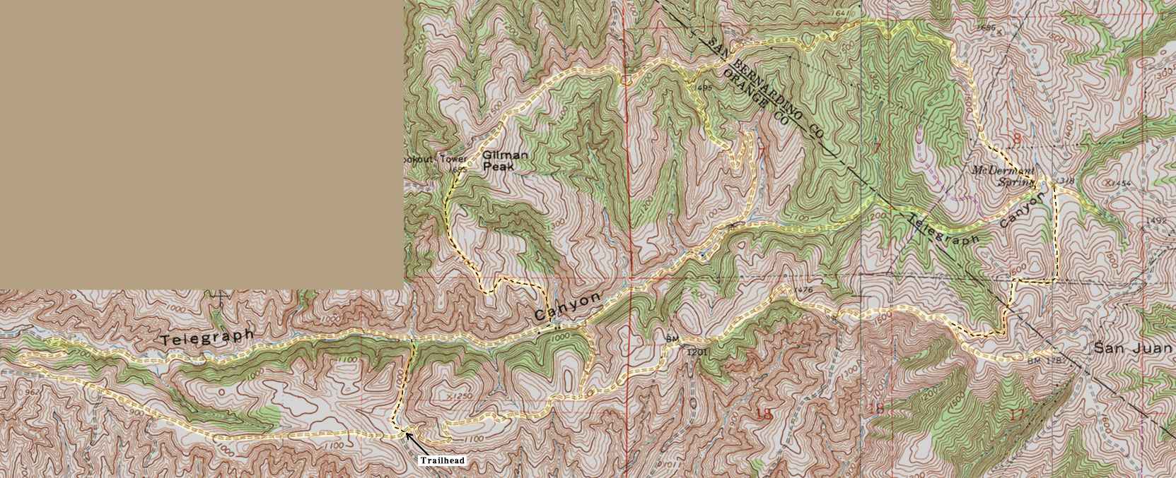 Chino Hills Topo