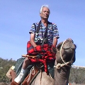 Gary Osborn on a camel trek