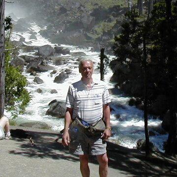 Gary Osborn at Vernal Fall, Yosemite